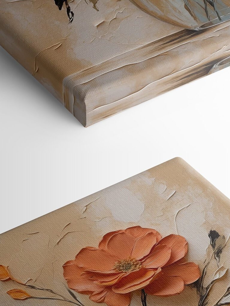 Painting of flowers in a vase