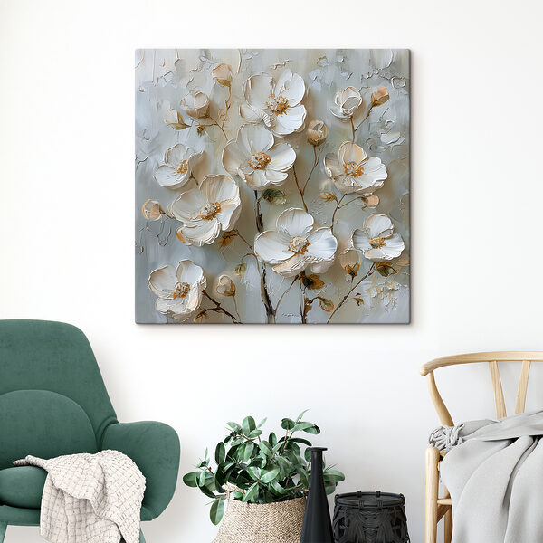 Peinture de fleurs blanches Peinture de fleurs blanches
