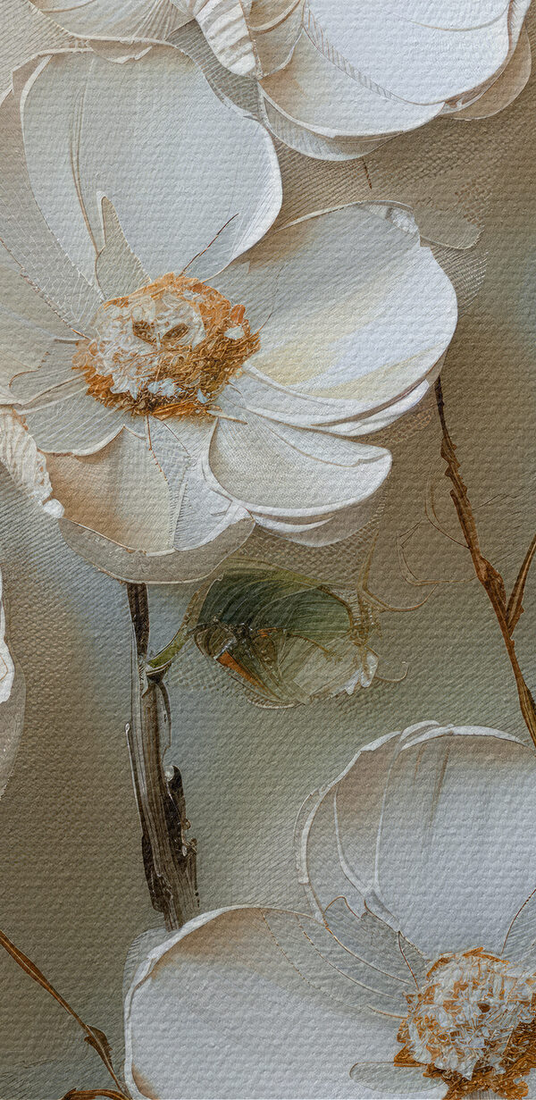 Peinture de fleurs blanches Peinture de fleurs blanches