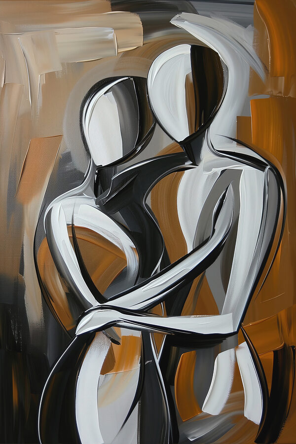 Peinture de deux personnes Peinture de deux personnes