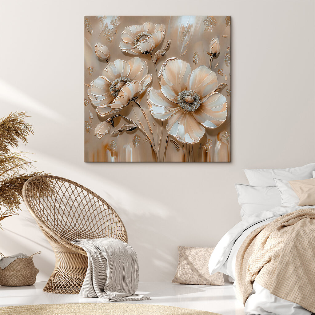 Beautiful flowers in soft colors