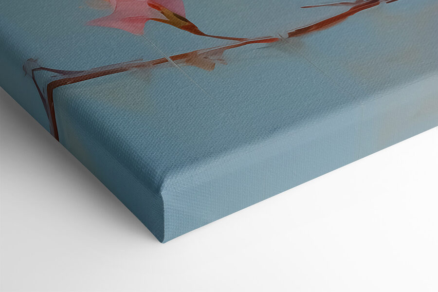 Oiseau sur une branche avec des fleurs Oiseau sur une branche avec des fleurs