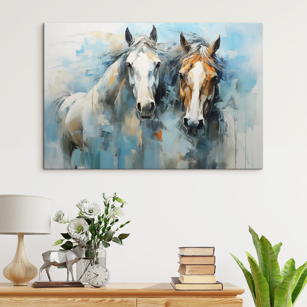 Painting of two horses Painting of two horses