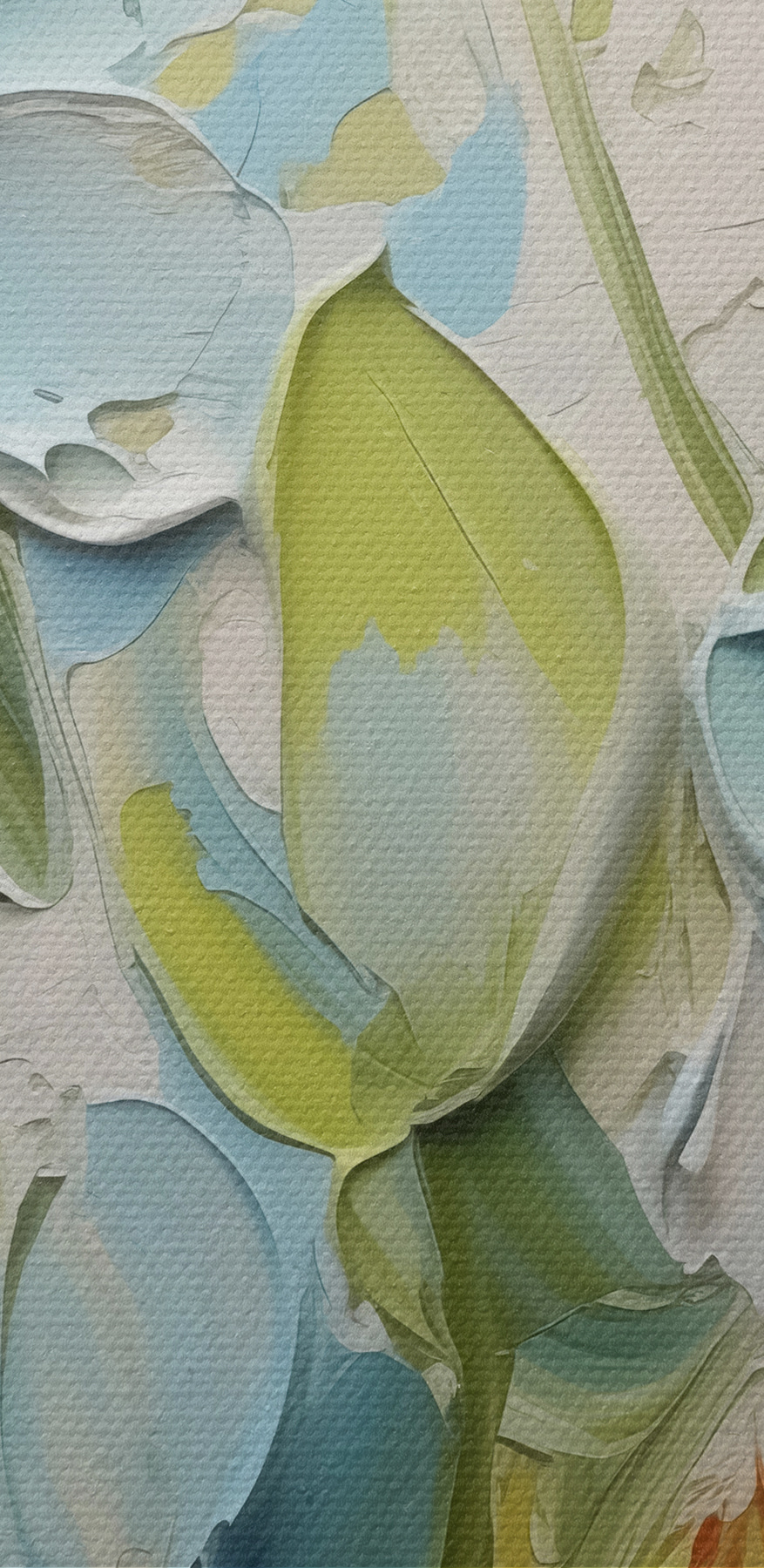 Peinture de fleurs sur un mur