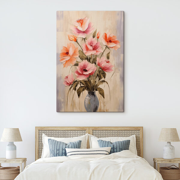 Peinture de fleurs dans un vase Peinture de fleurs dans un vase