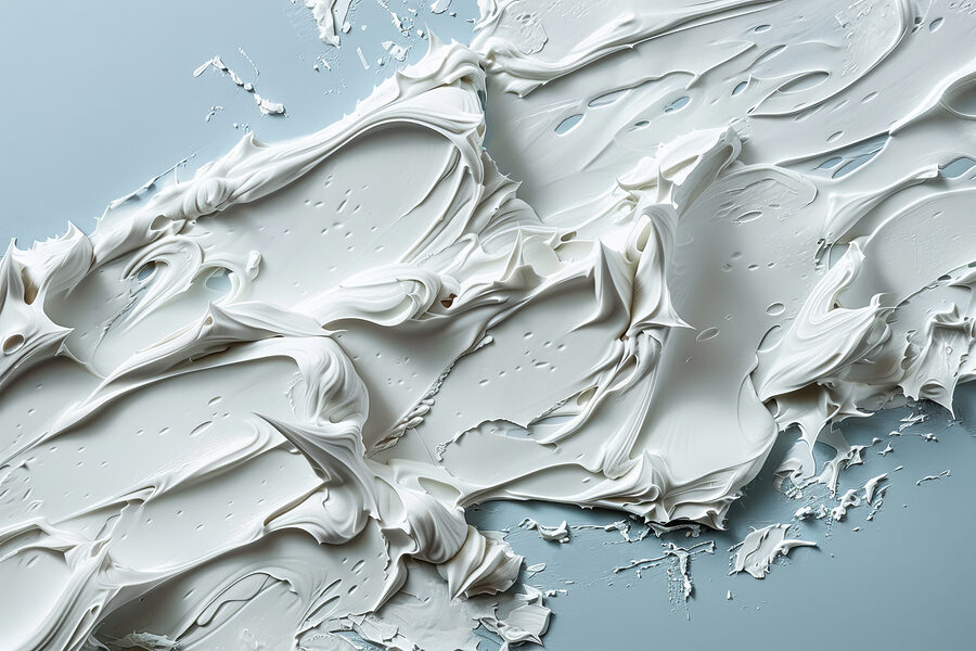 Peinture blanche sur une surface