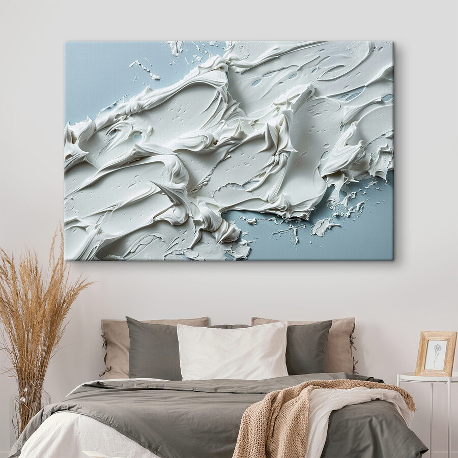 Peinture blanche sur une surface