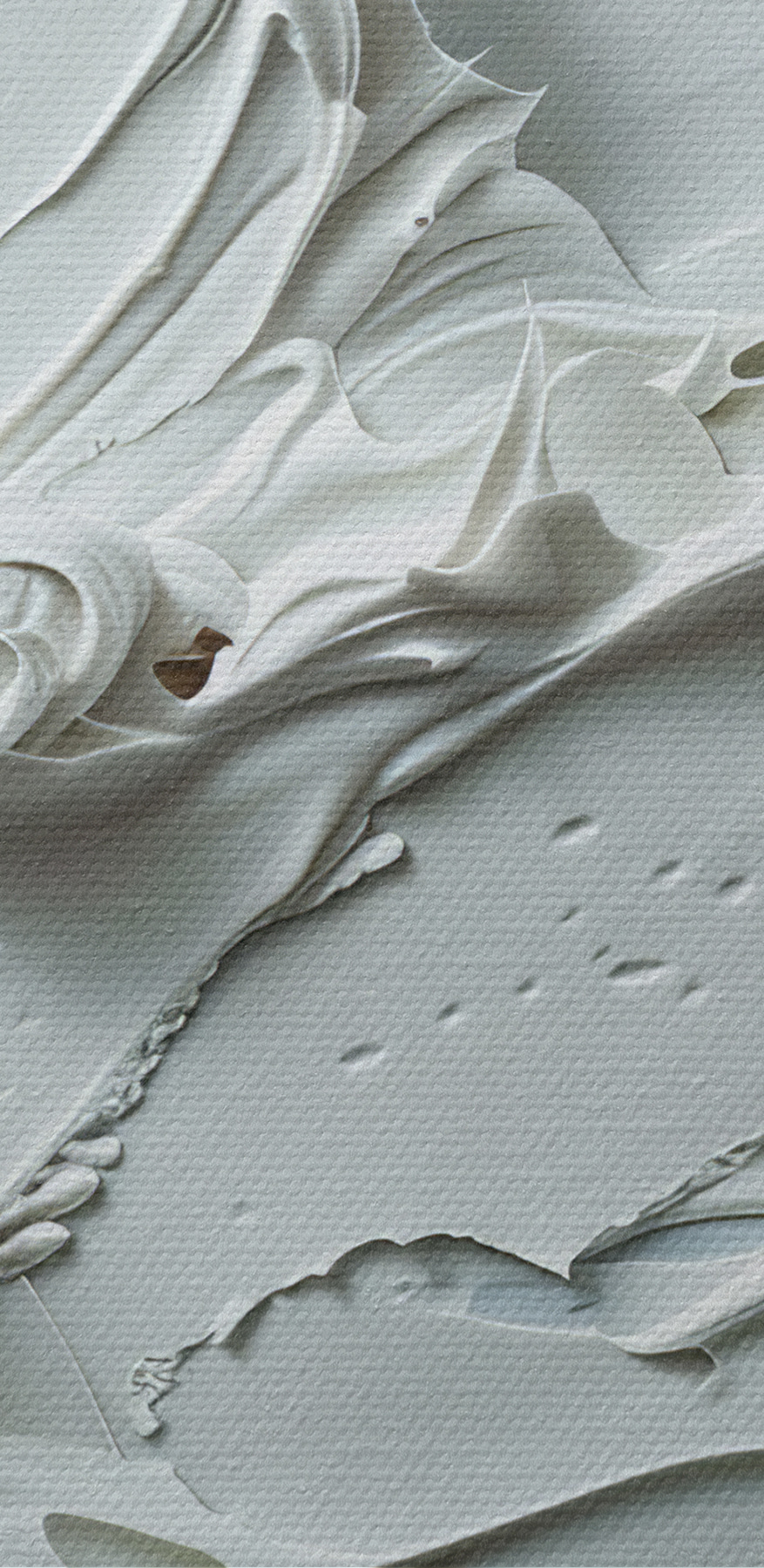 Peinture blanche sur une surface