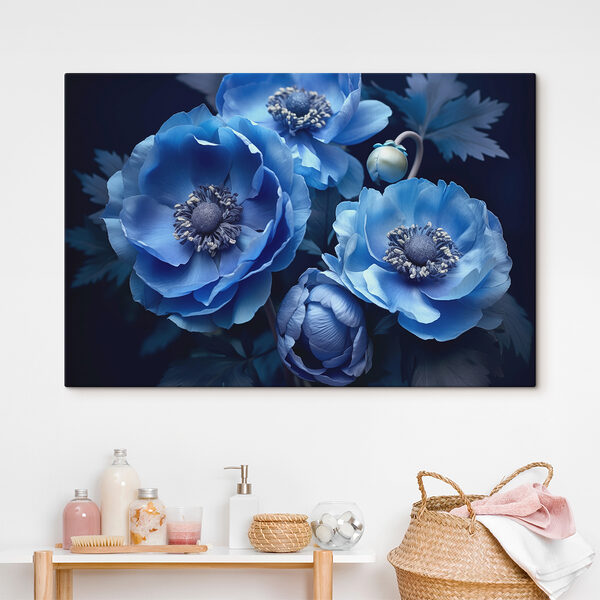 Group of blue flowers Group of blue flowers