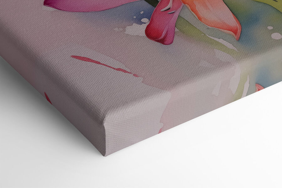 Peinture de fleurs sur fond blanc Peinture de fleurs sur fond blanc