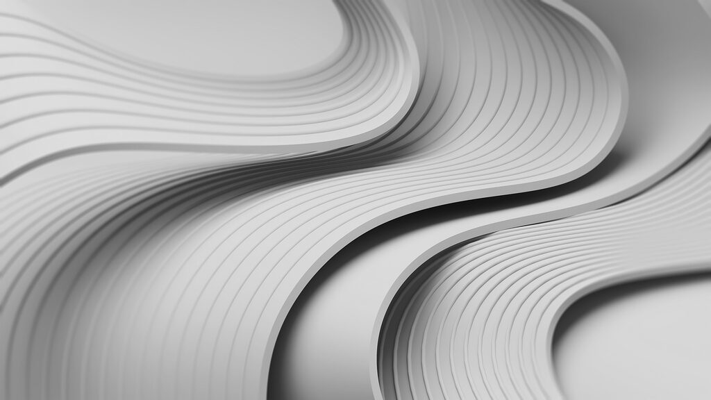 Lignes courbes blanches et grises Lignes courbes blanches et grises