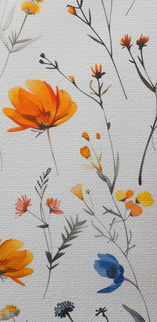 Motif de fleurs sur une surface blanche Motif de fleurs sur une surface blanche