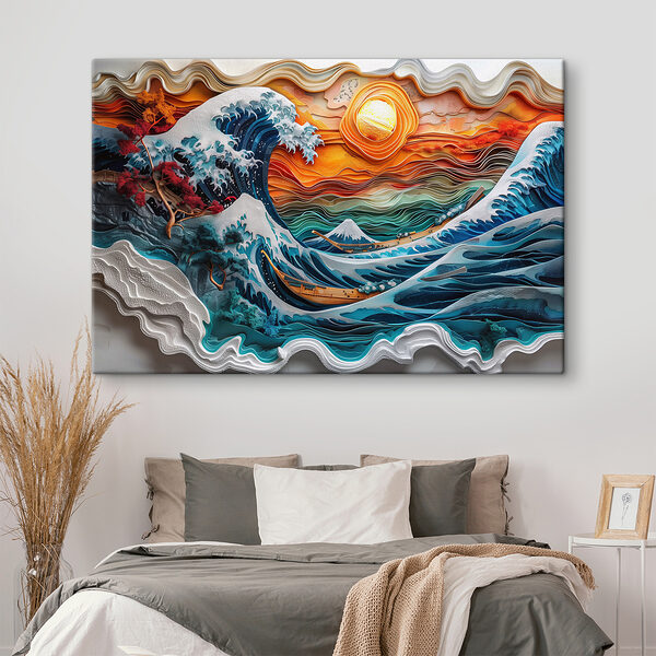 Peinture d'une vague Peinture d'une vague