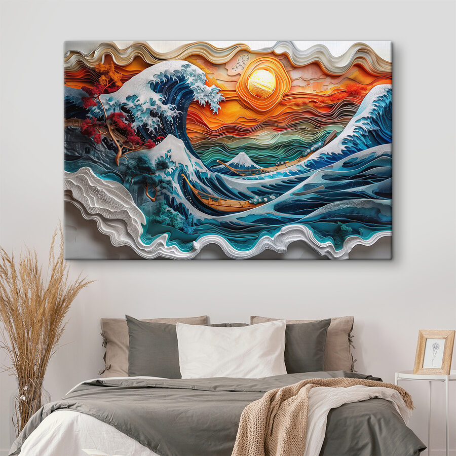 Peinture d'une vague Peinture d'une vague