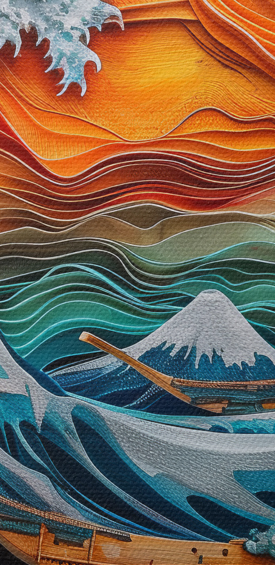 Peinture d'une vague Peinture d'une vague