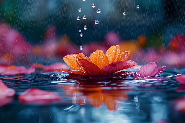 Fleur dans l'eau Fleur dans l'eau
