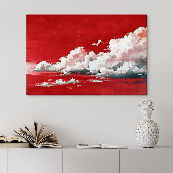 Ciel rouge avec nuages Ciel rouge avec nuages