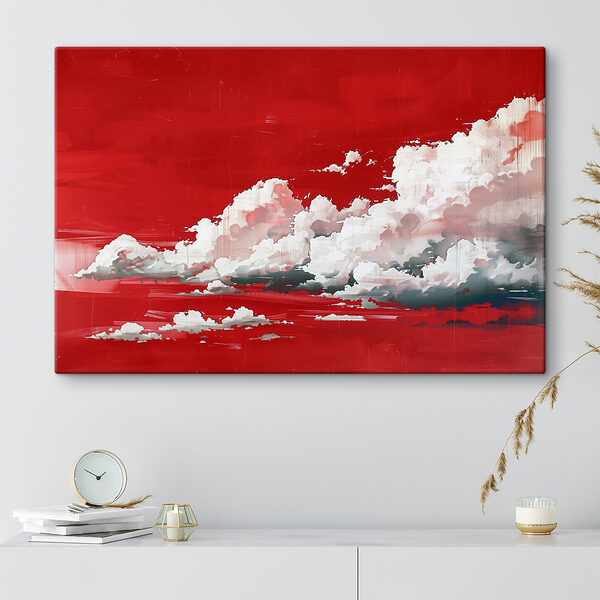 Ciel rouge avec nuages Ciel rouge avec nuages