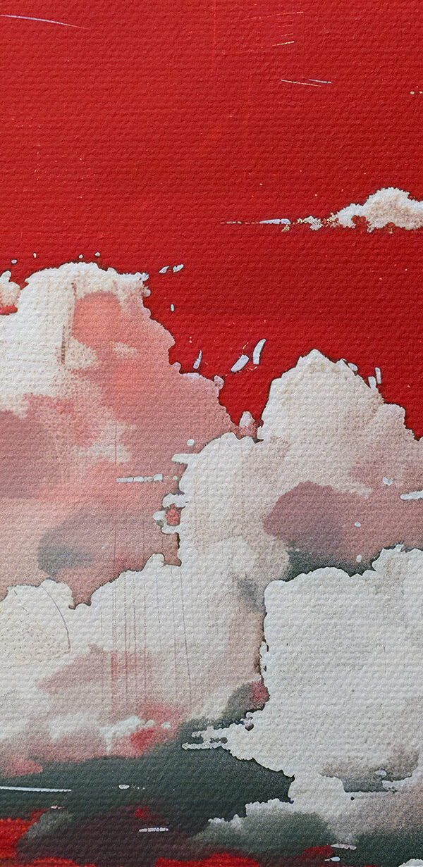 Ciel rouge avec nuages Ciel rouge avec nuages