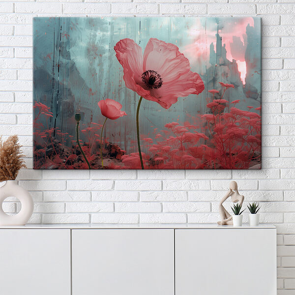 Fleurs roses dans un champ Fleurs roses dans un champ