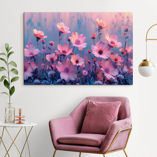 Groupe de fleurs roses Groupe de fleurs roses