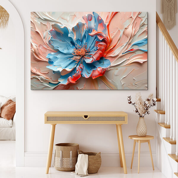 Fleur bleue et rose Fleur bleue et rose
