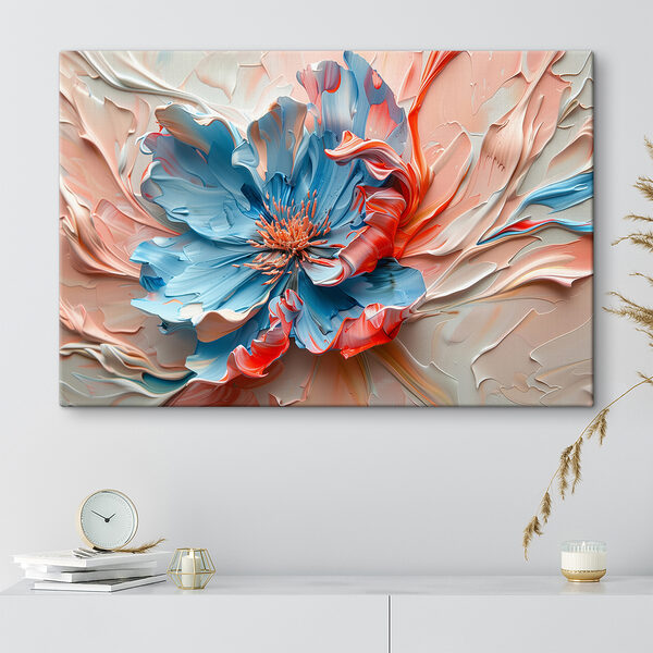 Fleur bleue et rose Fleur bleue et rose