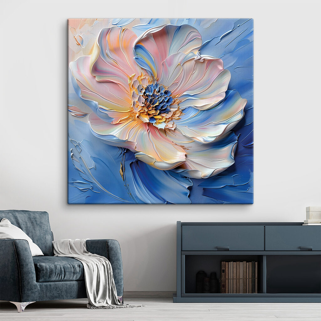 Delicate flower in soft pastel hues Delicate flower in soft pastel hues