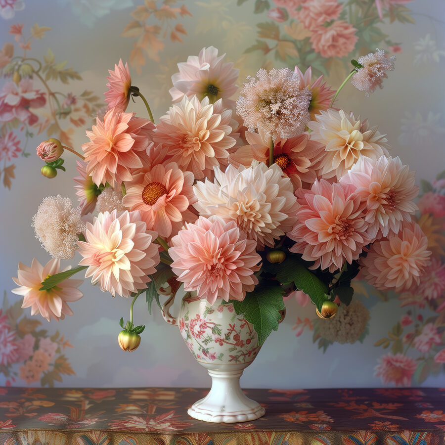 Vase avec des fleurs