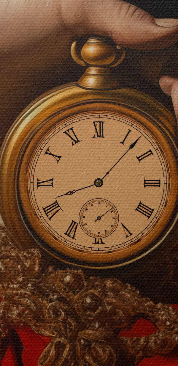 Le temps tenu dans une étreinte délicate Le temps tenu dans une étreinte délicate