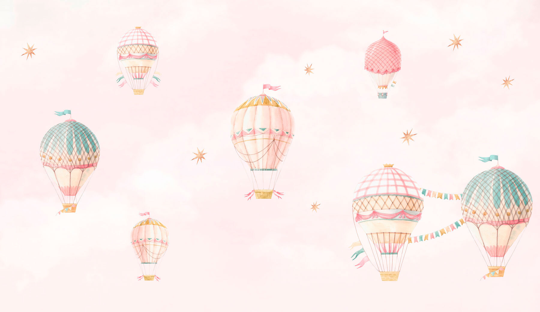 Group of hot air balloons in the sky Group of hot air balloons in the sky