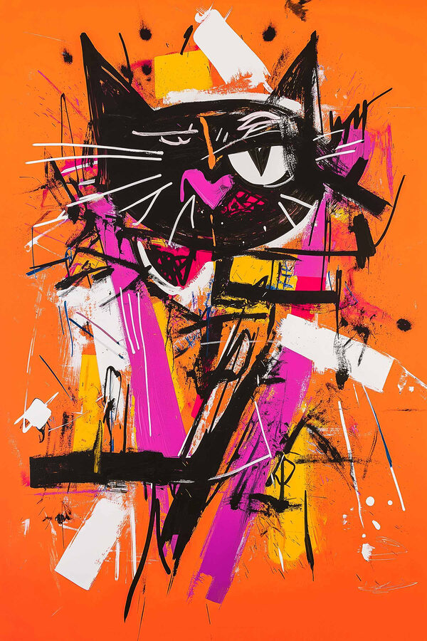 Peinture d'un chat Peinture d'un chat