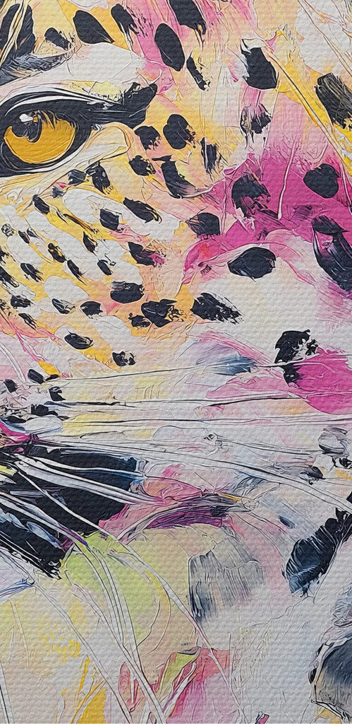 Painting of a cheetah