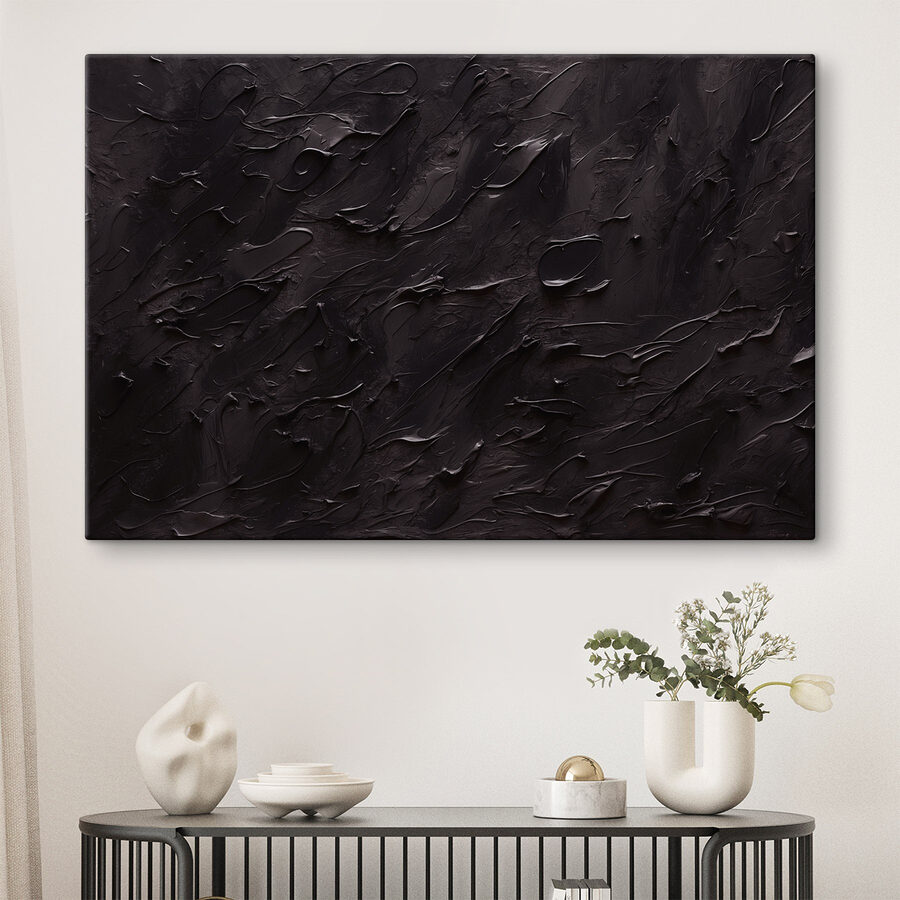 Surface texturée noire