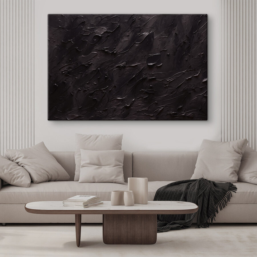 Surface texturée noire