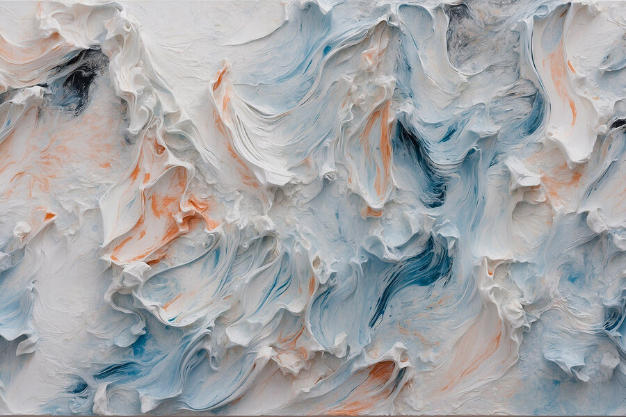 Surface texturée blanche et bleue Surface texturée blanche et bleue