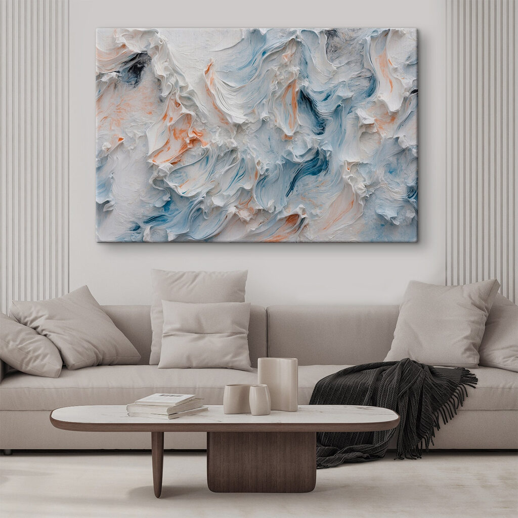 White and blue textured surface White and blue textured surface