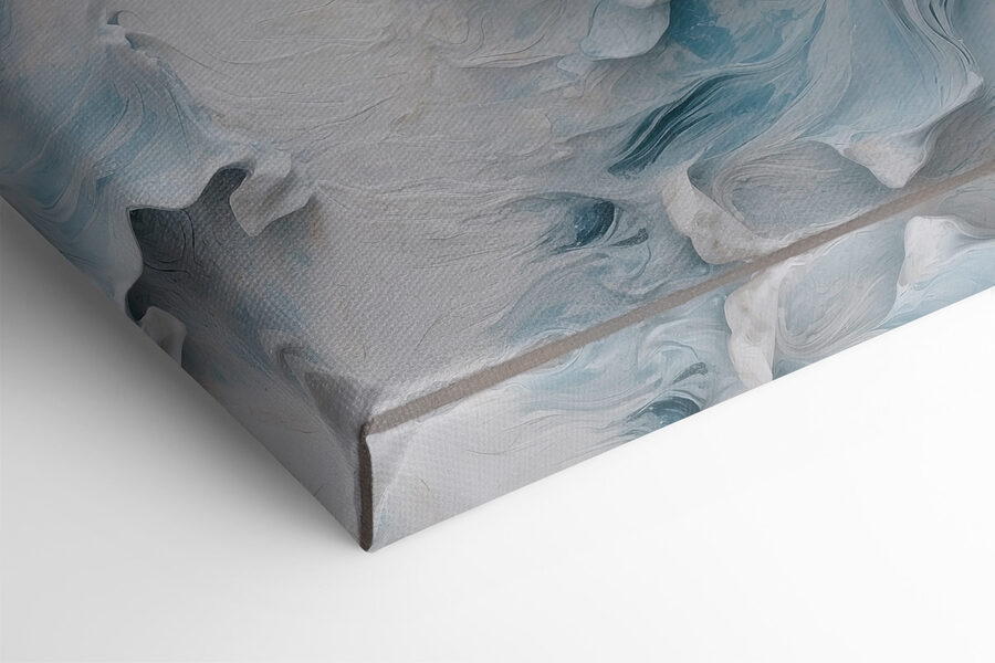 Surface texturée blanche et bleue Surface texturée blanche et bleue