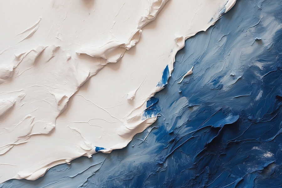 Gros plan sur une peinture Gros plan sur une peinture