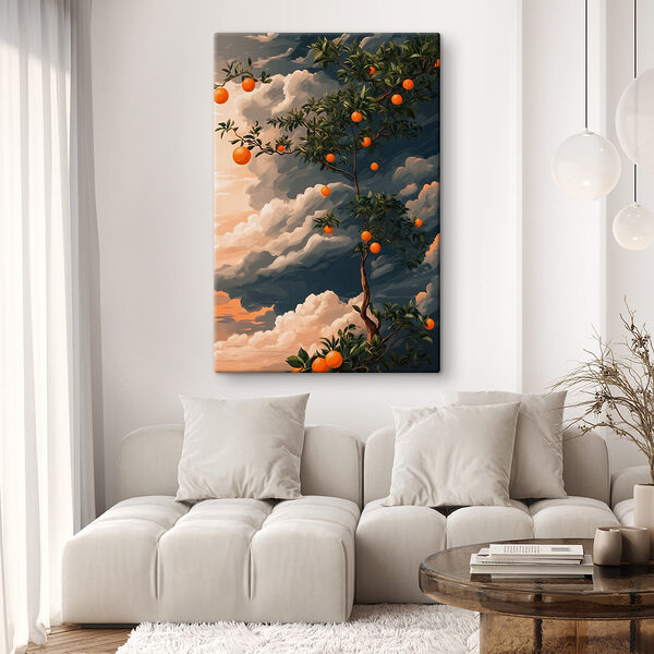 Arbre avec des oranges Arbre avec des oranges