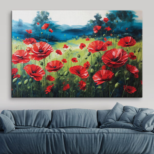 Peinture de fleurs rouges Peinture de fleurs rouges
