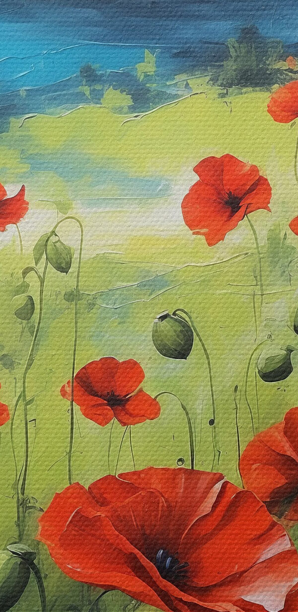 Peinture de fleurs rouges Peinture de fleurs rouges