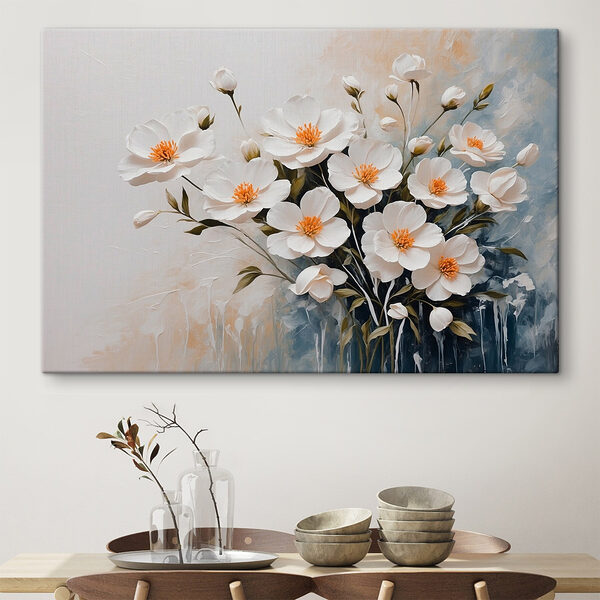 Peinture de fleurs blanches Peinture de fleurs blanches