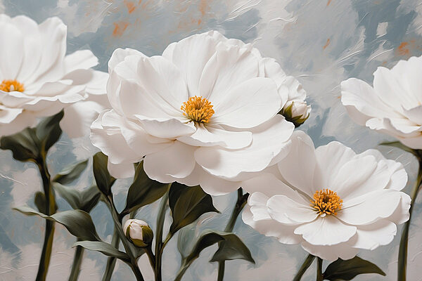 Groupe de fleurs blanches Groupe de fleurs blanches