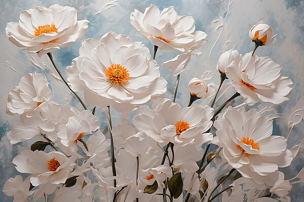 Groupe de fleurs blanches Groupe de fleurs blanches