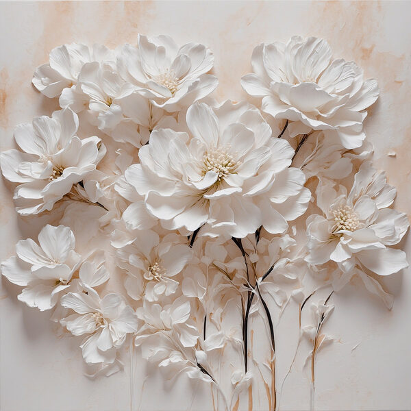 Groupe de fleurs blanches Groupe de fleurs blanches