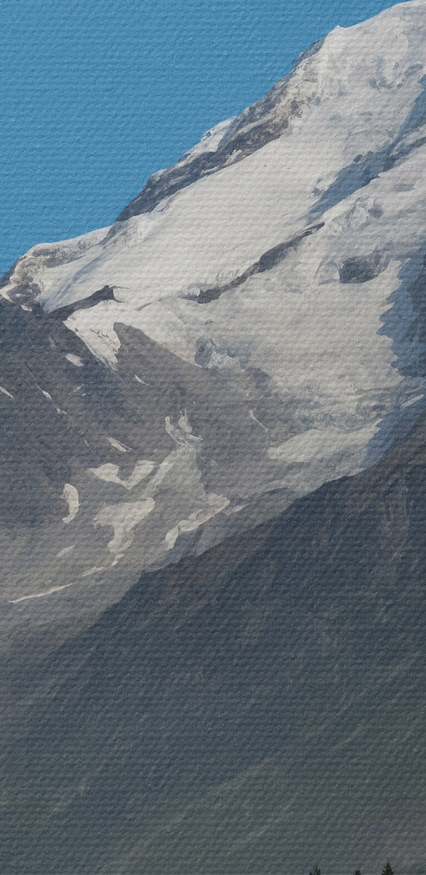 Montagne enneigée