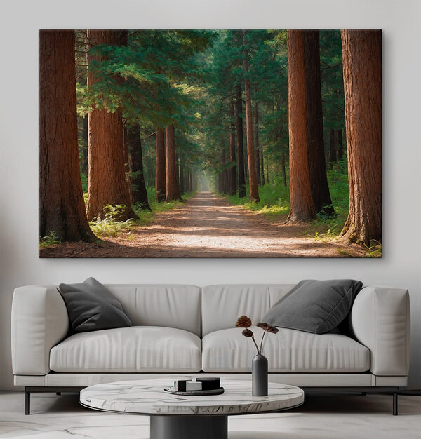 Chemin de terre à travers une forêt Chemin de terre à travers une forêt