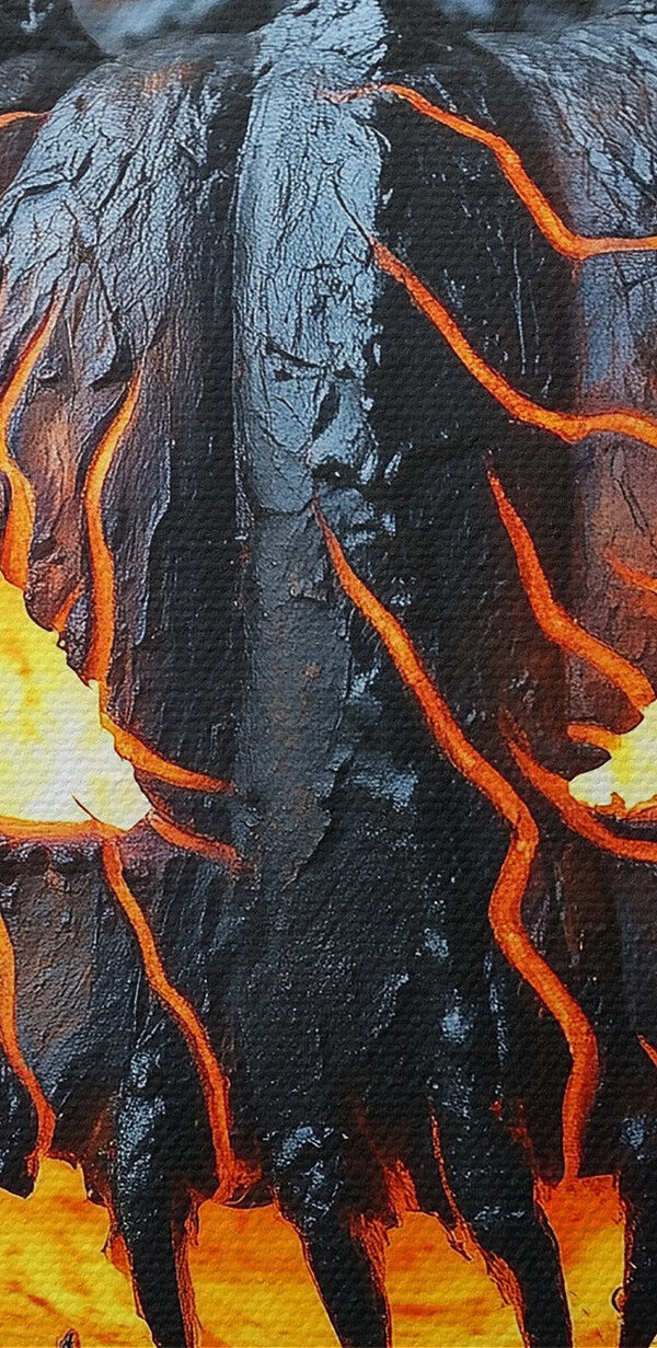 Citrouille sculptée avec un visage et des yeux Citrouille sculptée avec un visage et des yeux