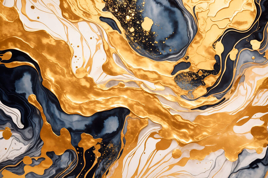 Gros plan sur une peinture Gros plan sur une peinture